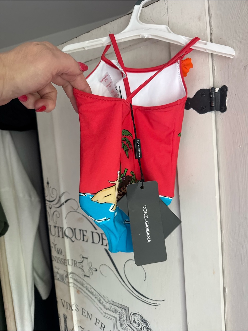 NWT Guaranteed Authentic Dolce & Gabbana “Hawaii” themed One-Piece Swimsuit - Picture 10 of 16